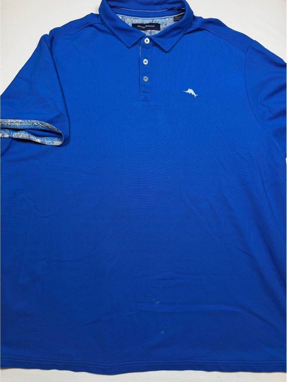 Tommy Bahama blue polo shirt